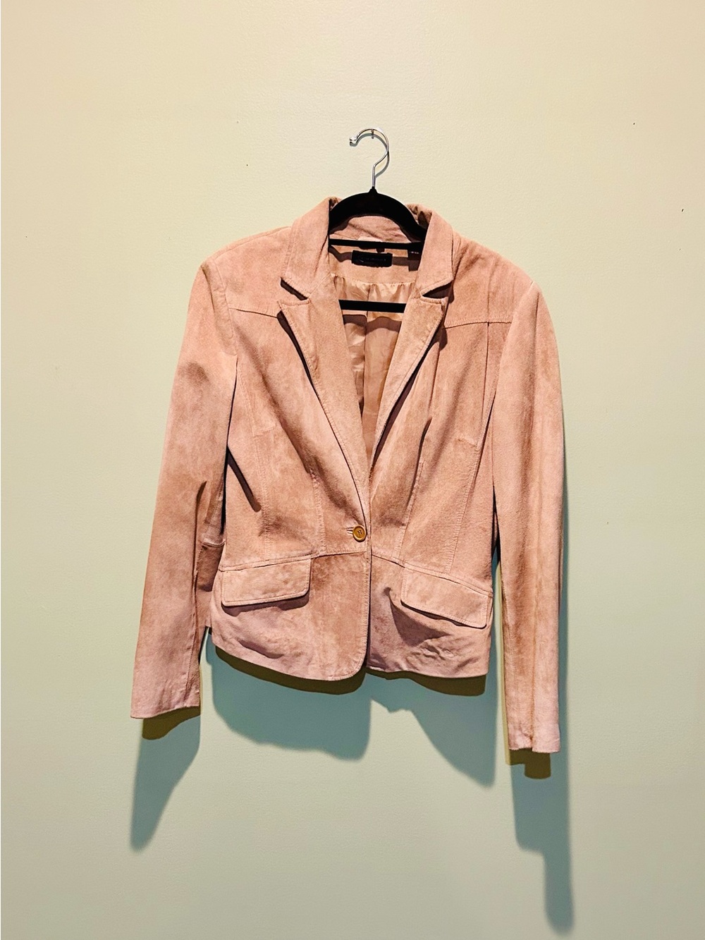 Women's Dusty Brown Suede Blazer Jacket